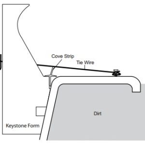 Mortex Cantilever Form for Fiberglass Pools