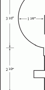 Mortex Standard Cantilever Form (Hemi Profile)