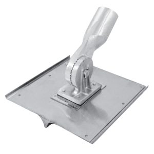 Kraft - CC040 8" x 8" 3/8"R, 5/8"D Stainless Steel Walking Seamer/Groover with Threaded Handle Socket